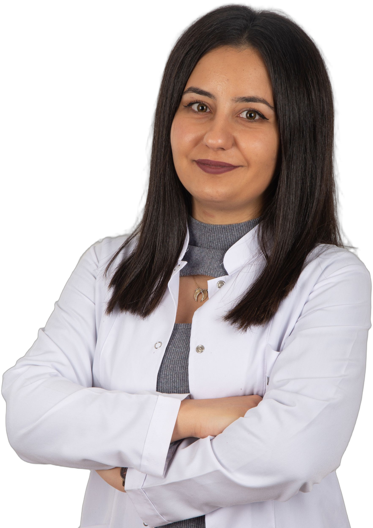 Dermatologist in a white coat